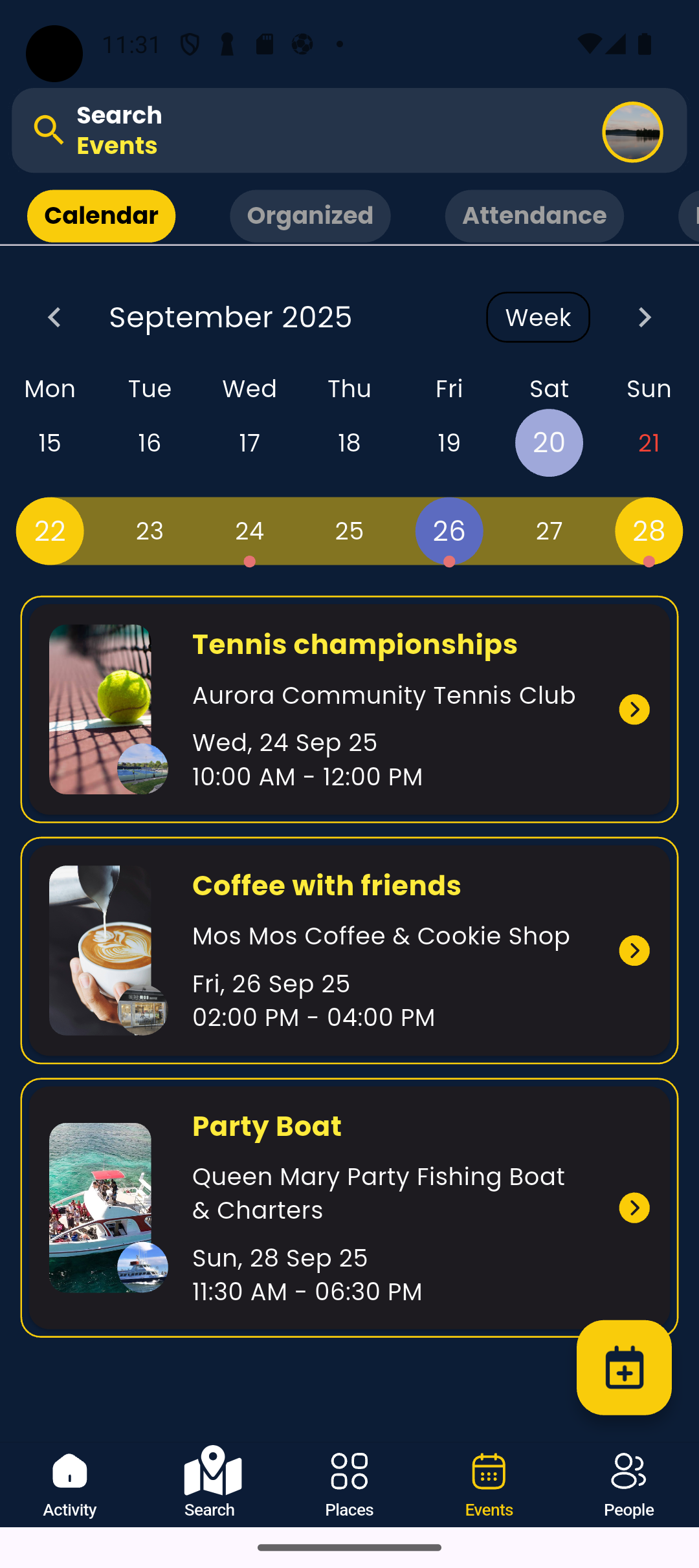 Events Calendar
